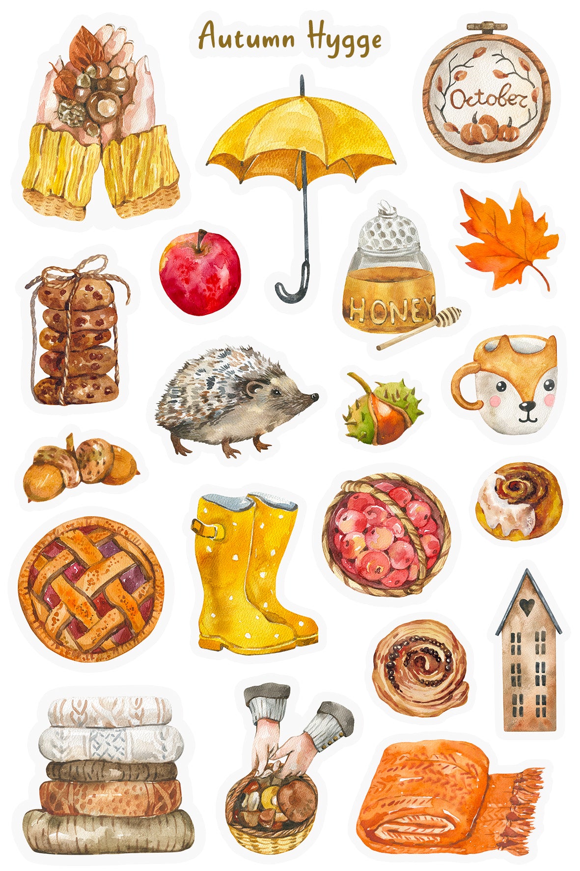 Autumn Hygge Sticker Sheet