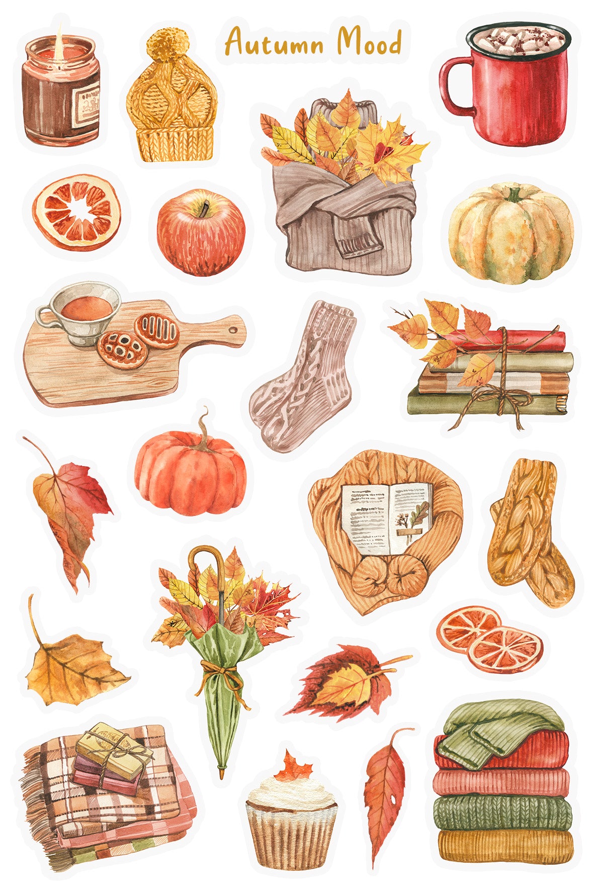 Cosy Autumn Mood Sticker Sheet