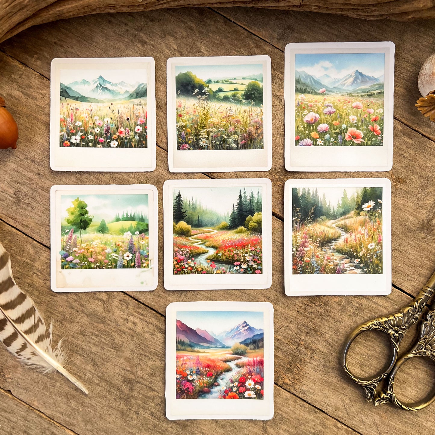 Dreamy Meadows Landscapes Sticker Pack