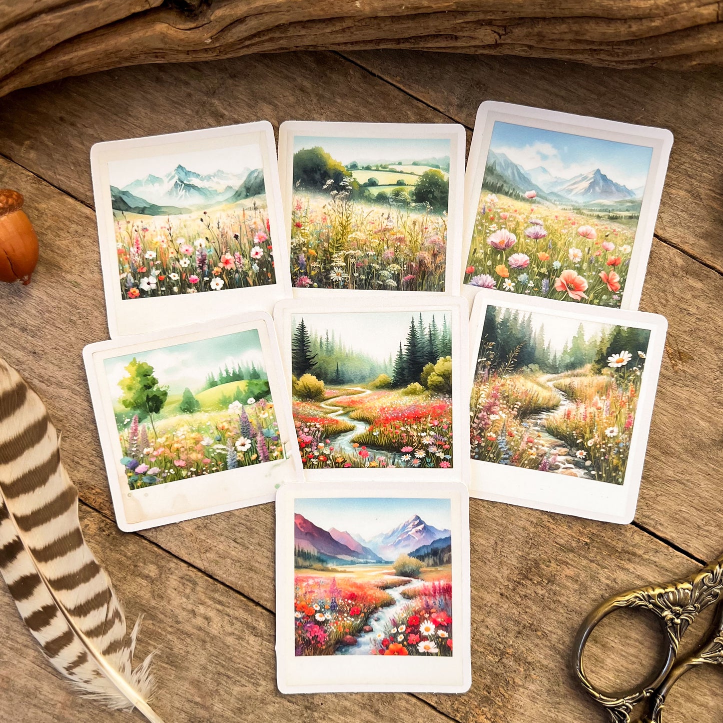 Dreamy Meadows Landscapes Sticker Pack