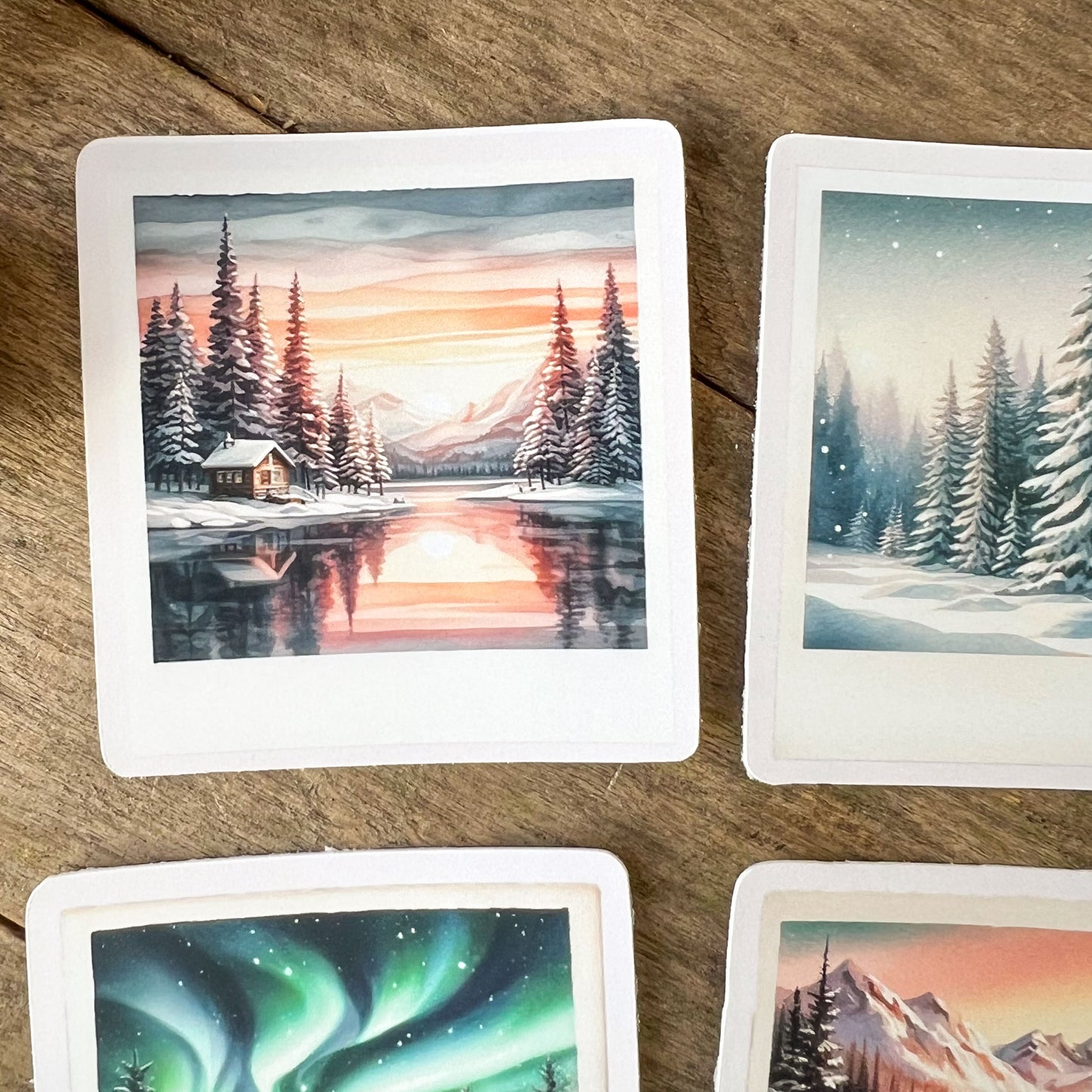 Winter Wonderland Landscapes Sticker Pack