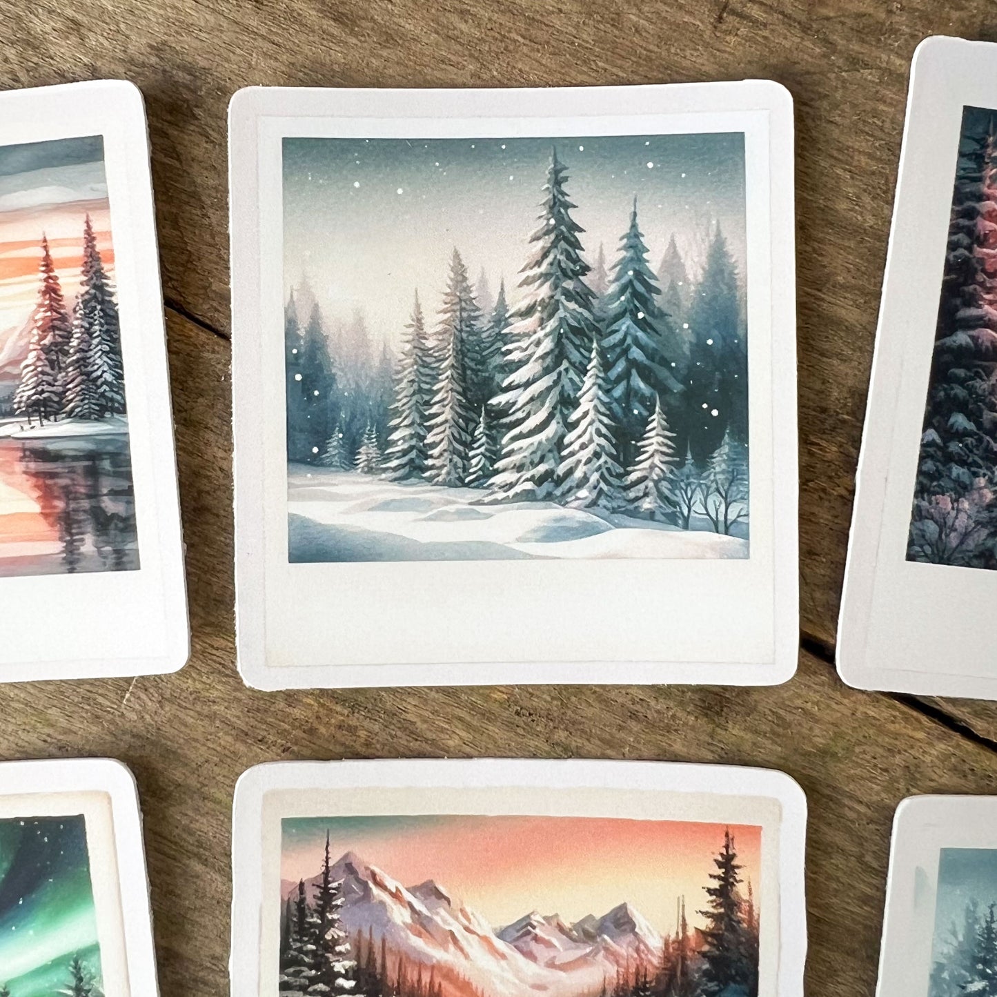 Winter Wonderland Landscapes Sticker Pack