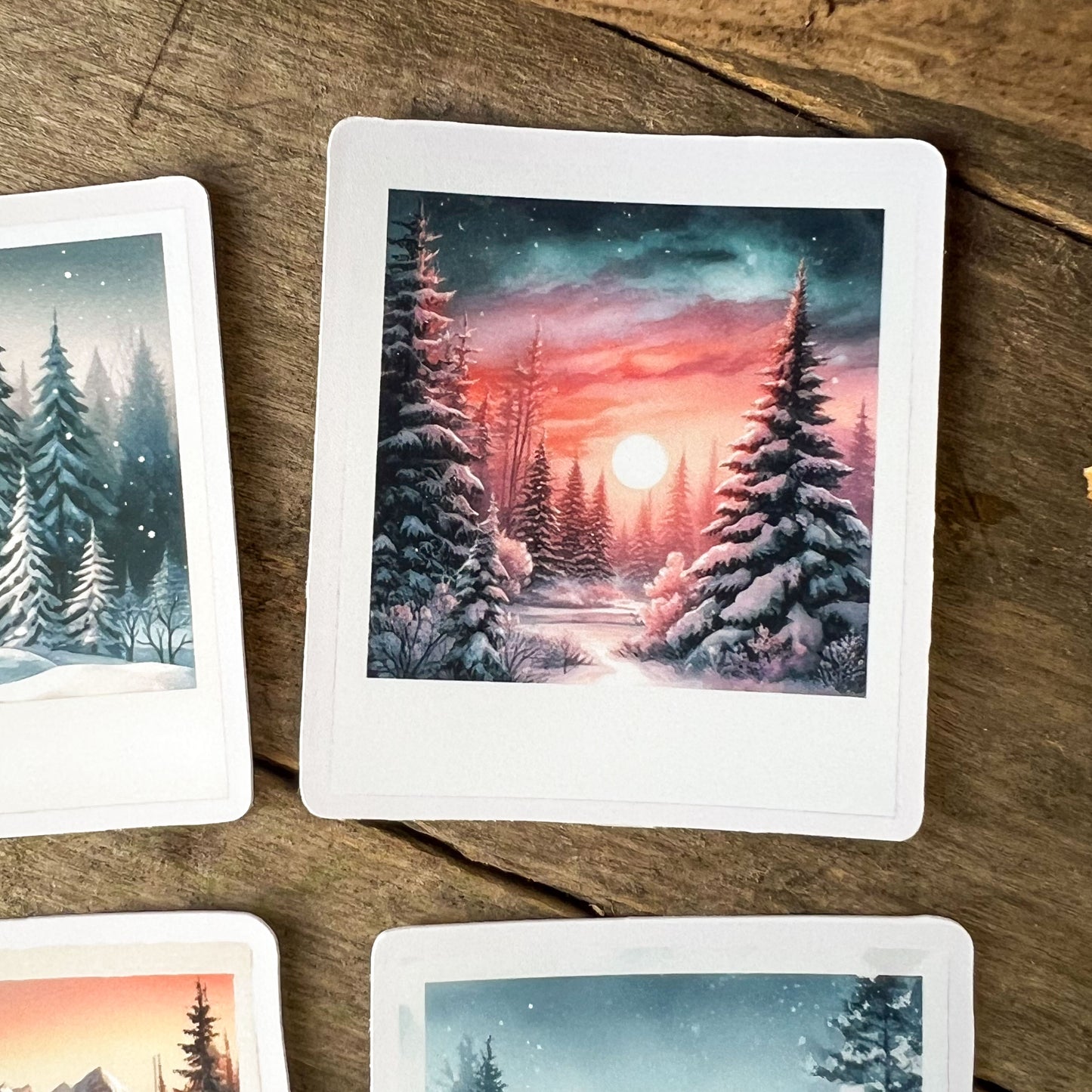Winter Wonderland Landscapes Sticker Pack