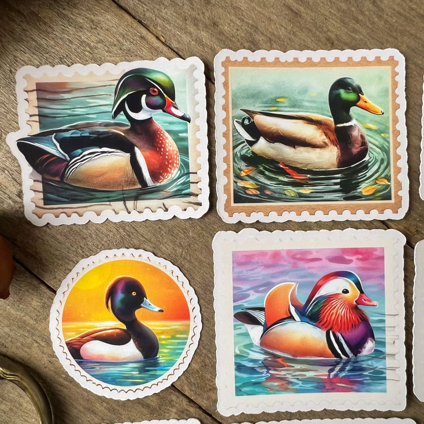 British Ducks Stamps Sticker Pack
