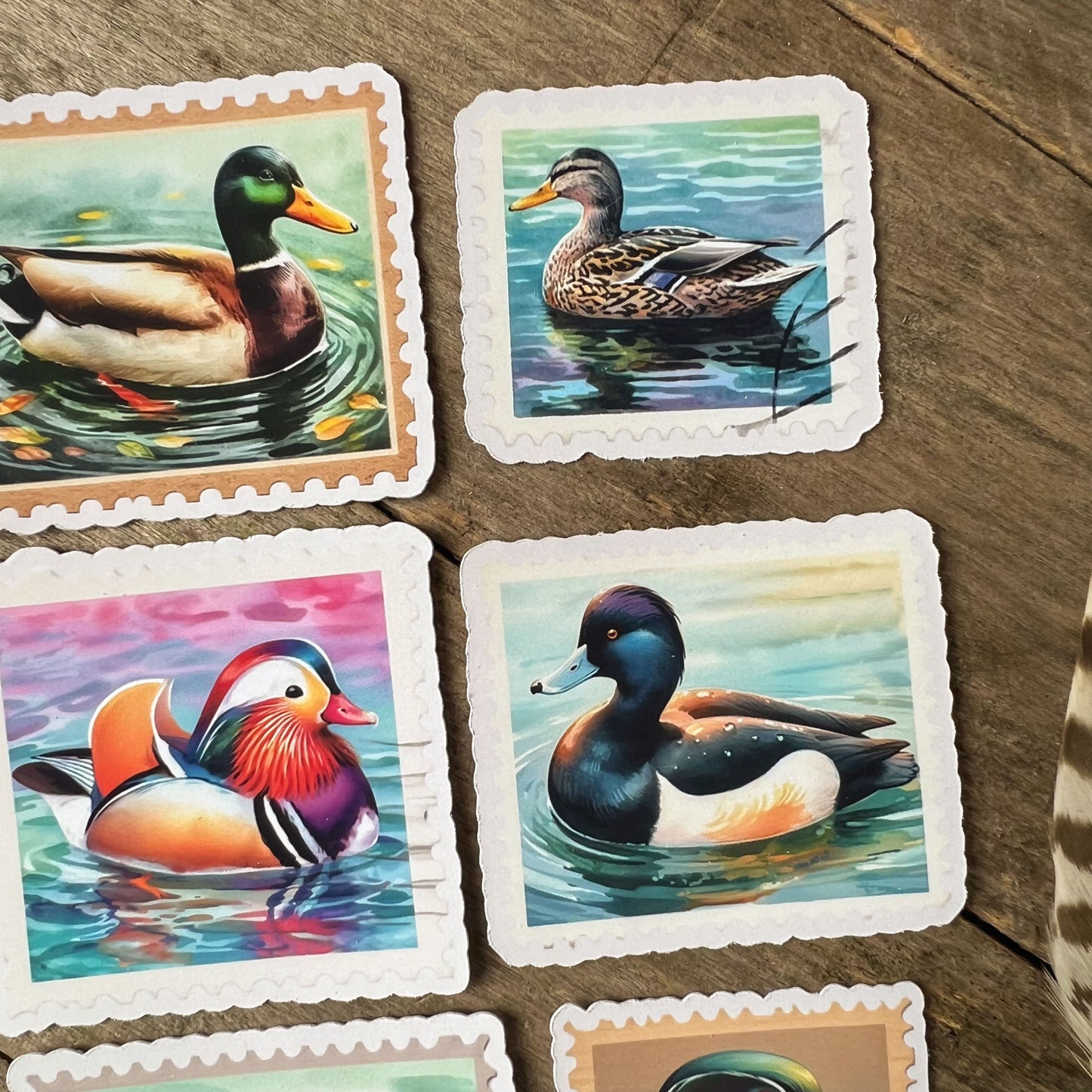 British Ducks Stamps Sticker Pack