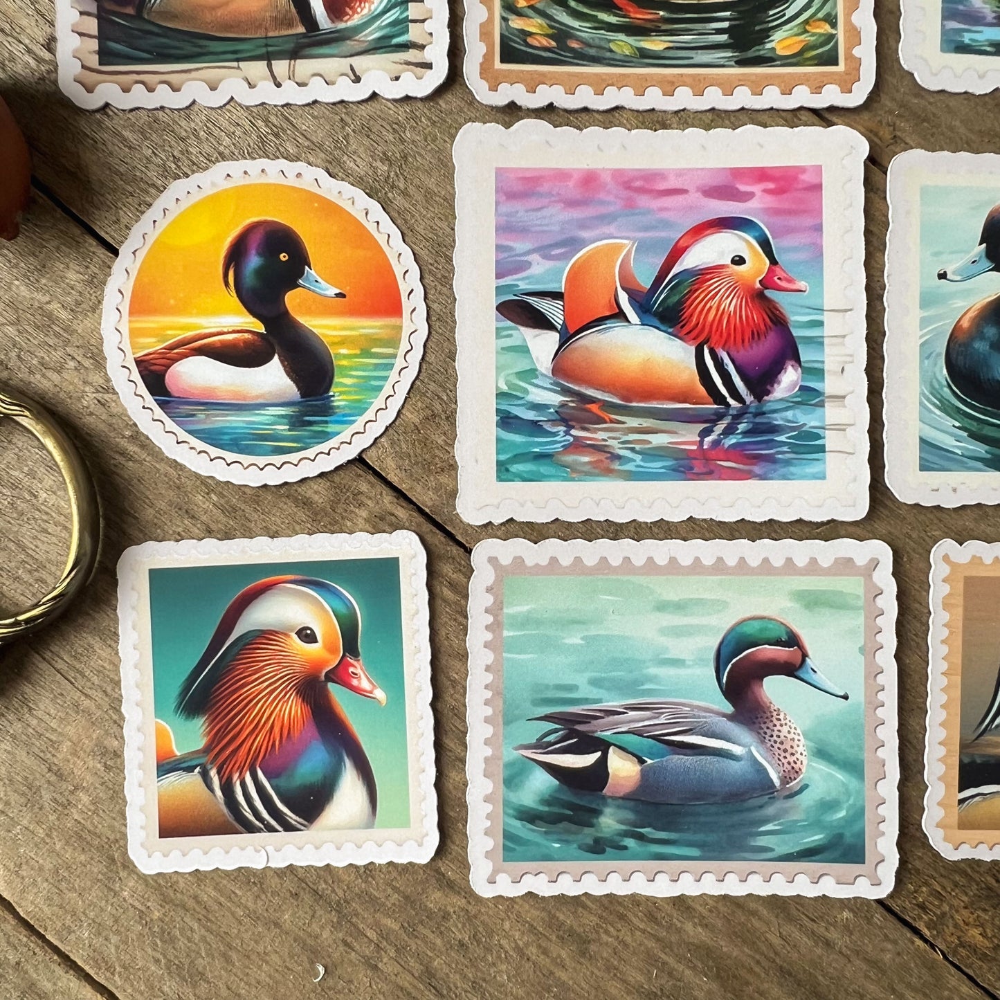 British Ducks Stamps Sticker Pack
