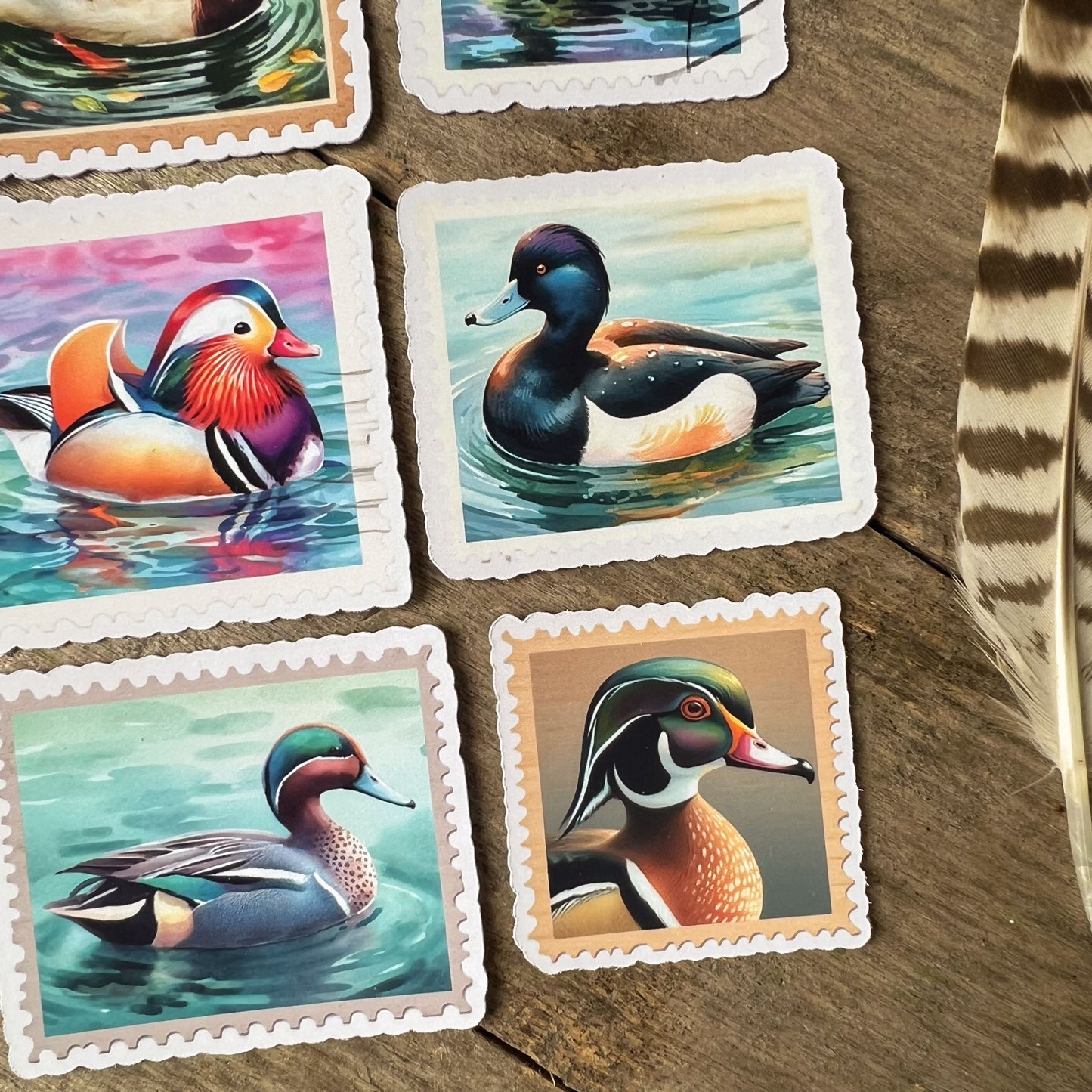 British Ducks Stamps Sticker Pack