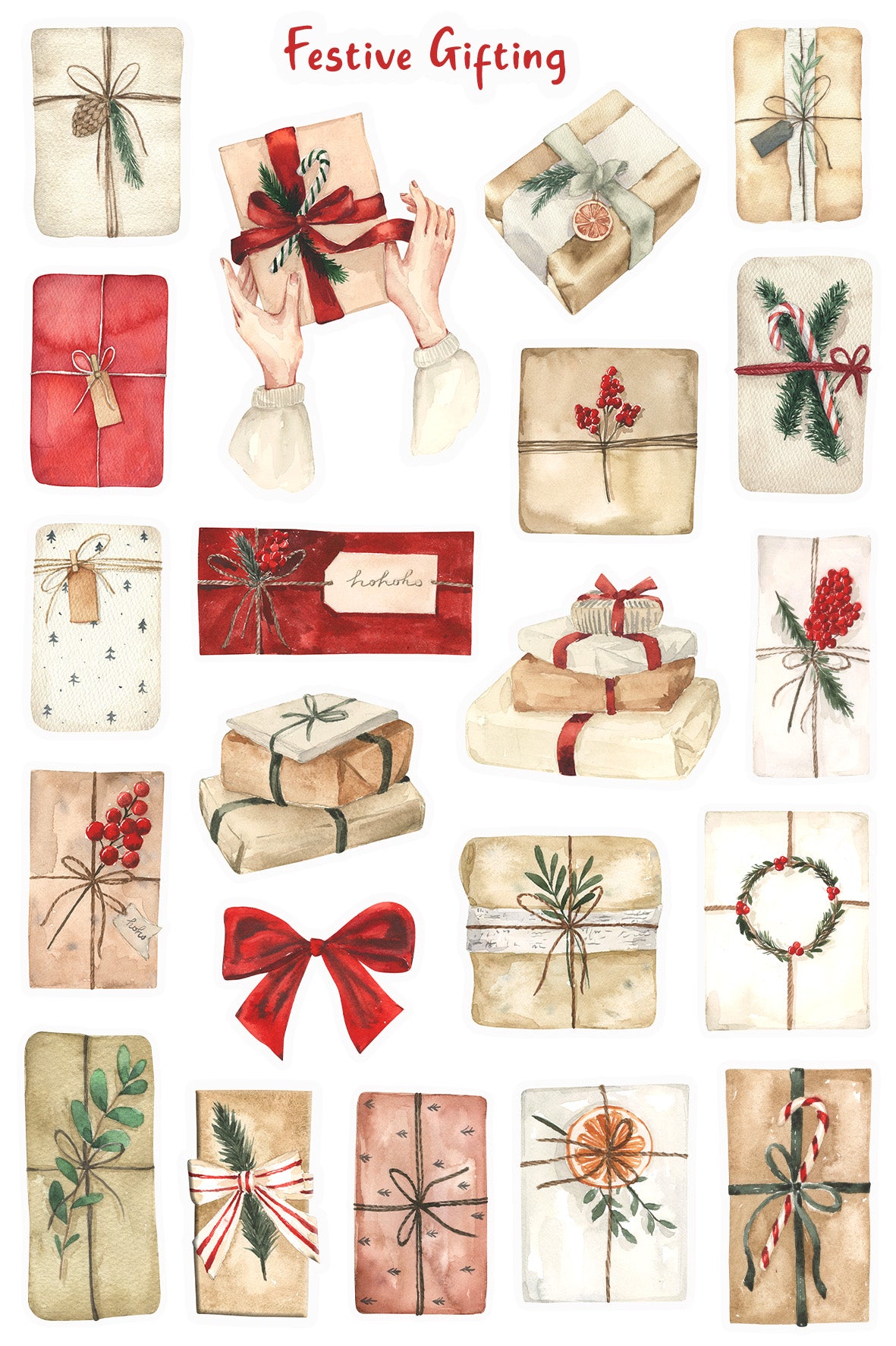 Christmas Presents Sticker Sheet
