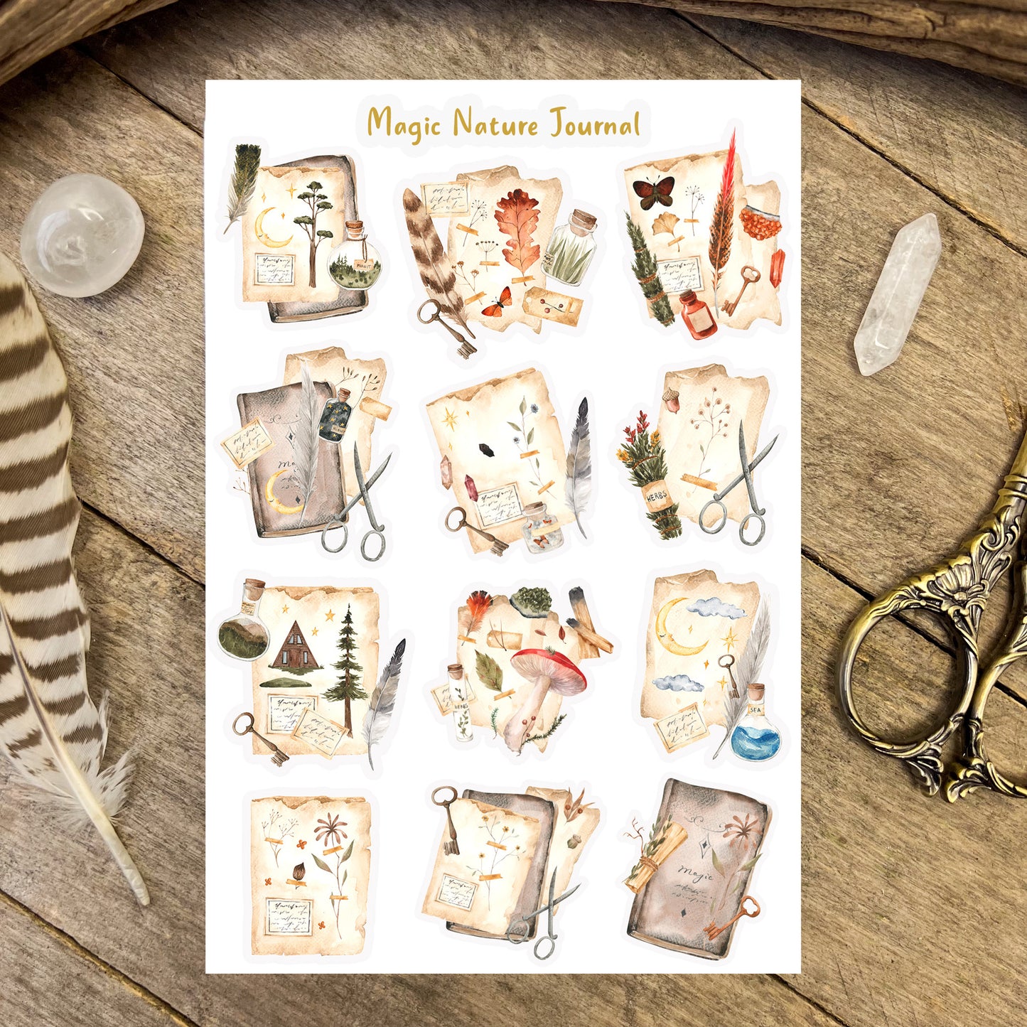 Magic Nature Journal Sticker Sheet