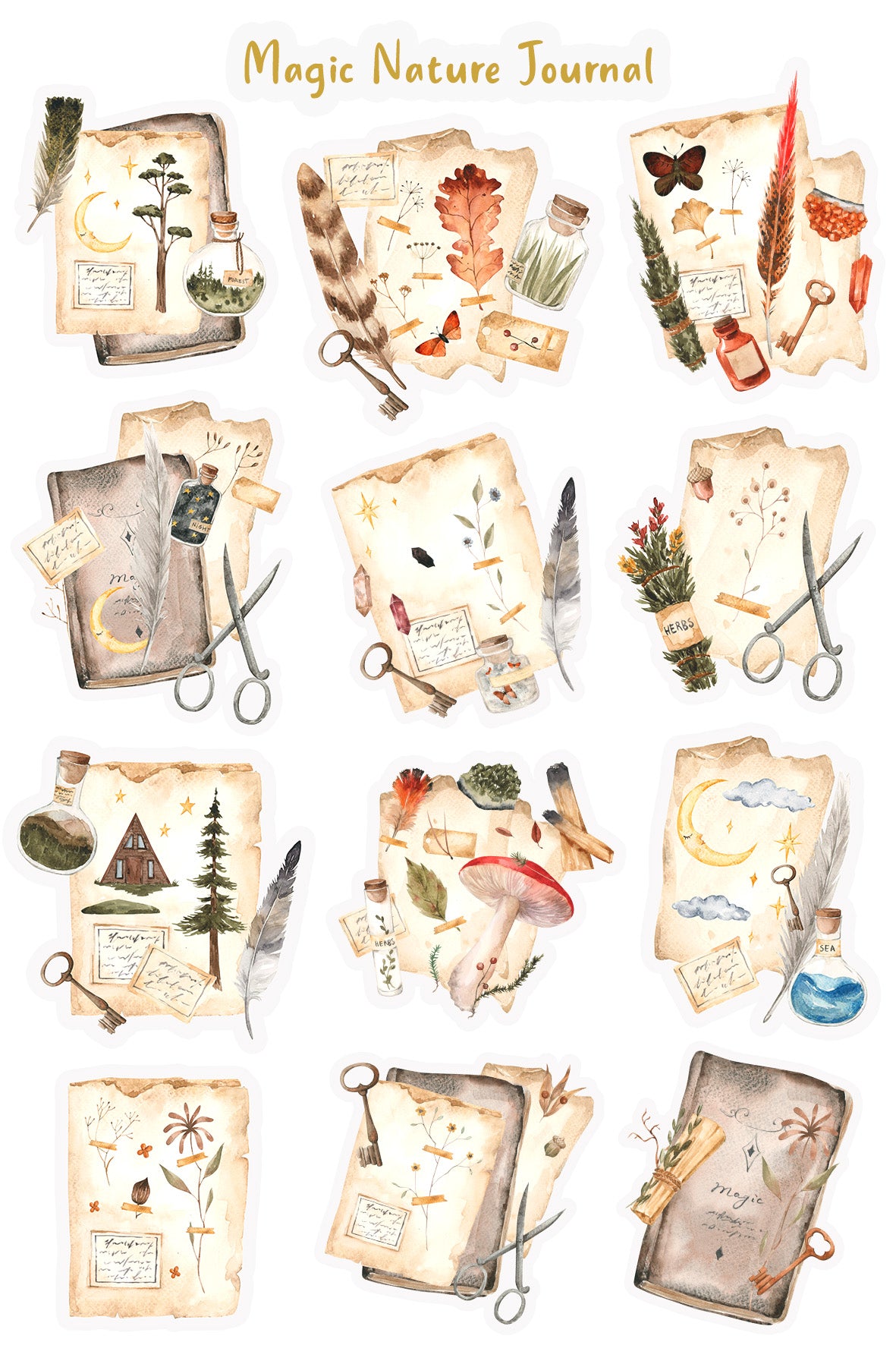 Magic Nature Journal Sticker Sheet