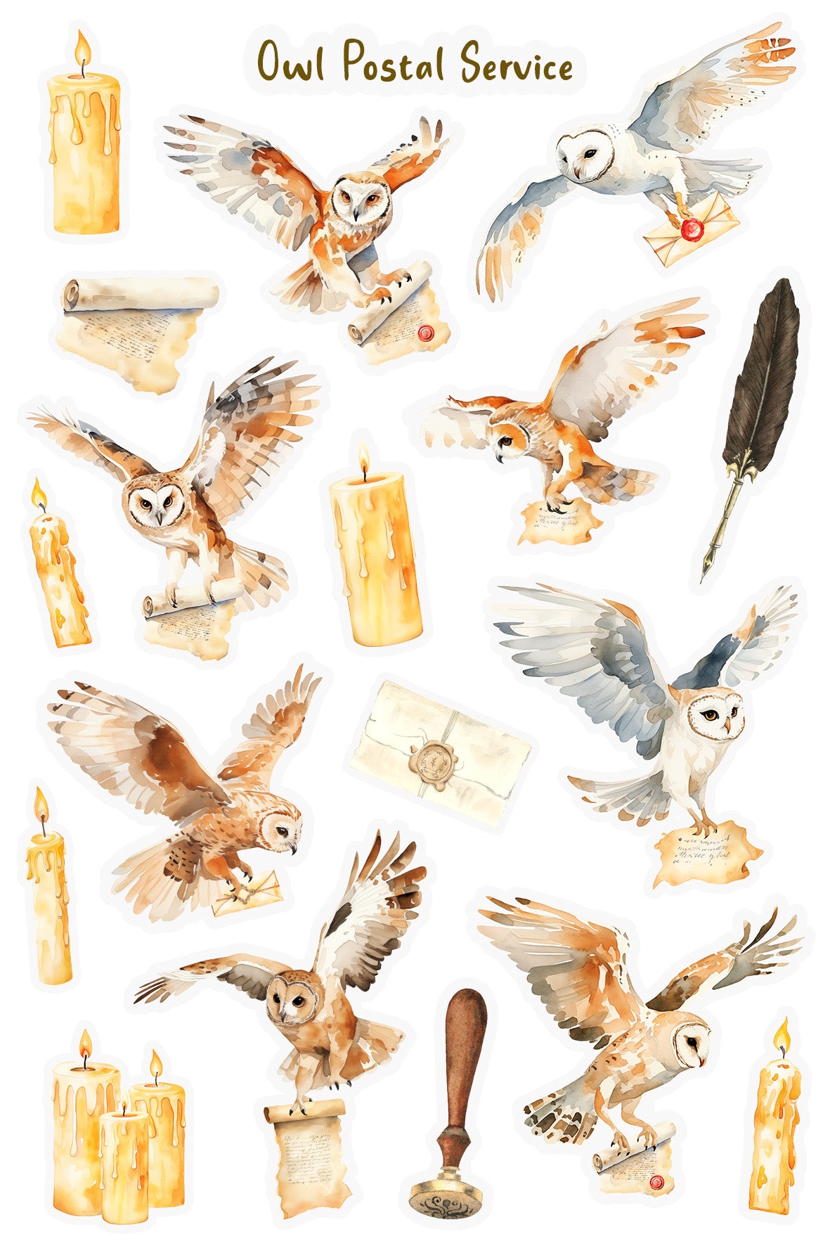 Owl Post Sticker Sheet