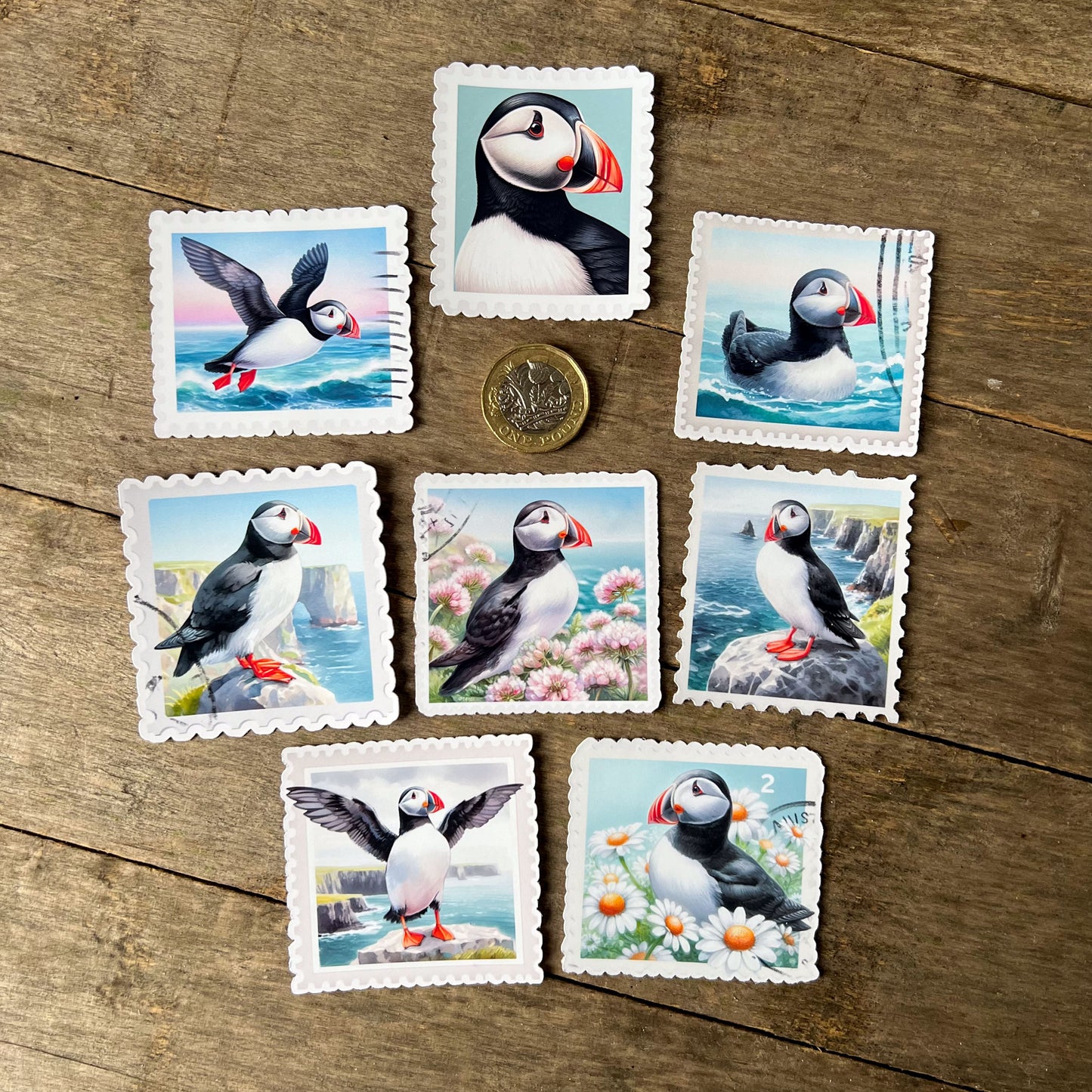 Puffin Stamps Sticker Pack