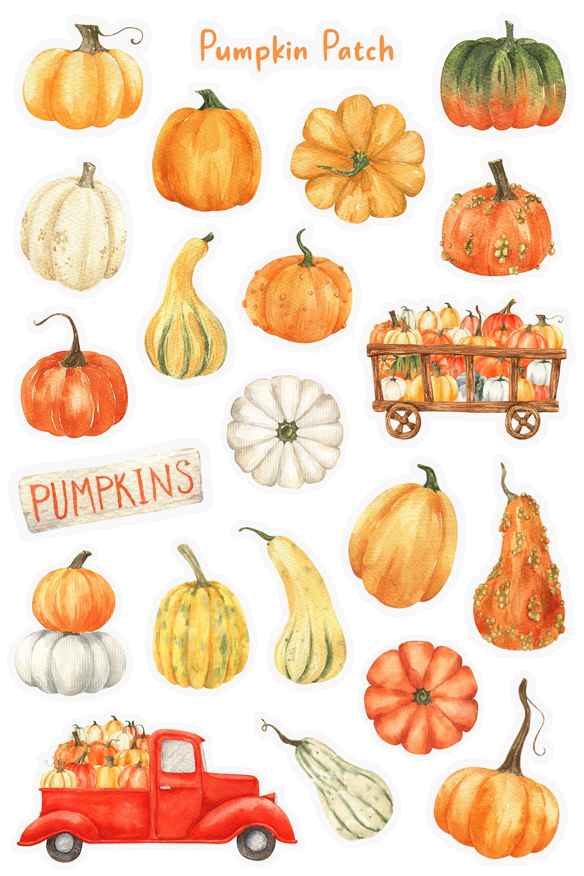 Pumpkin Patch Sticker Sheet