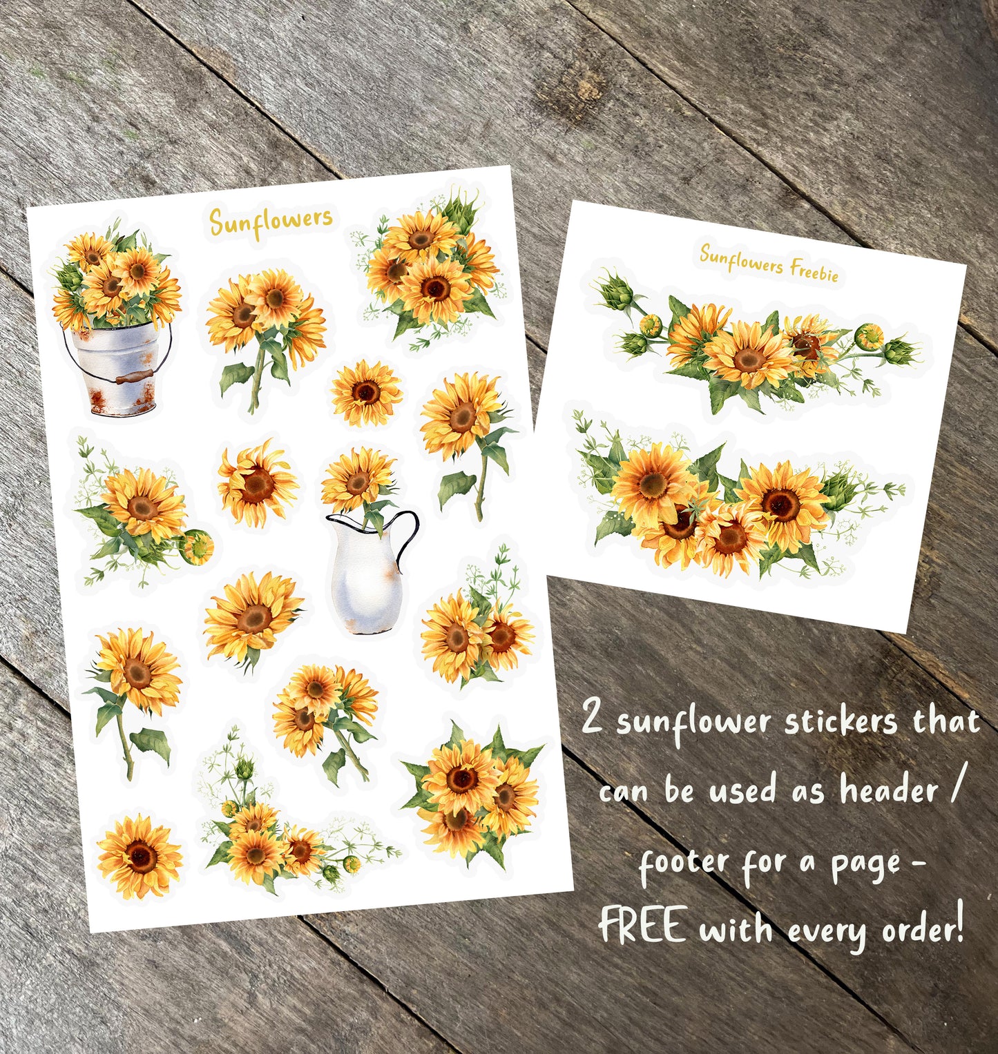 Sunflower Sticker Sheet