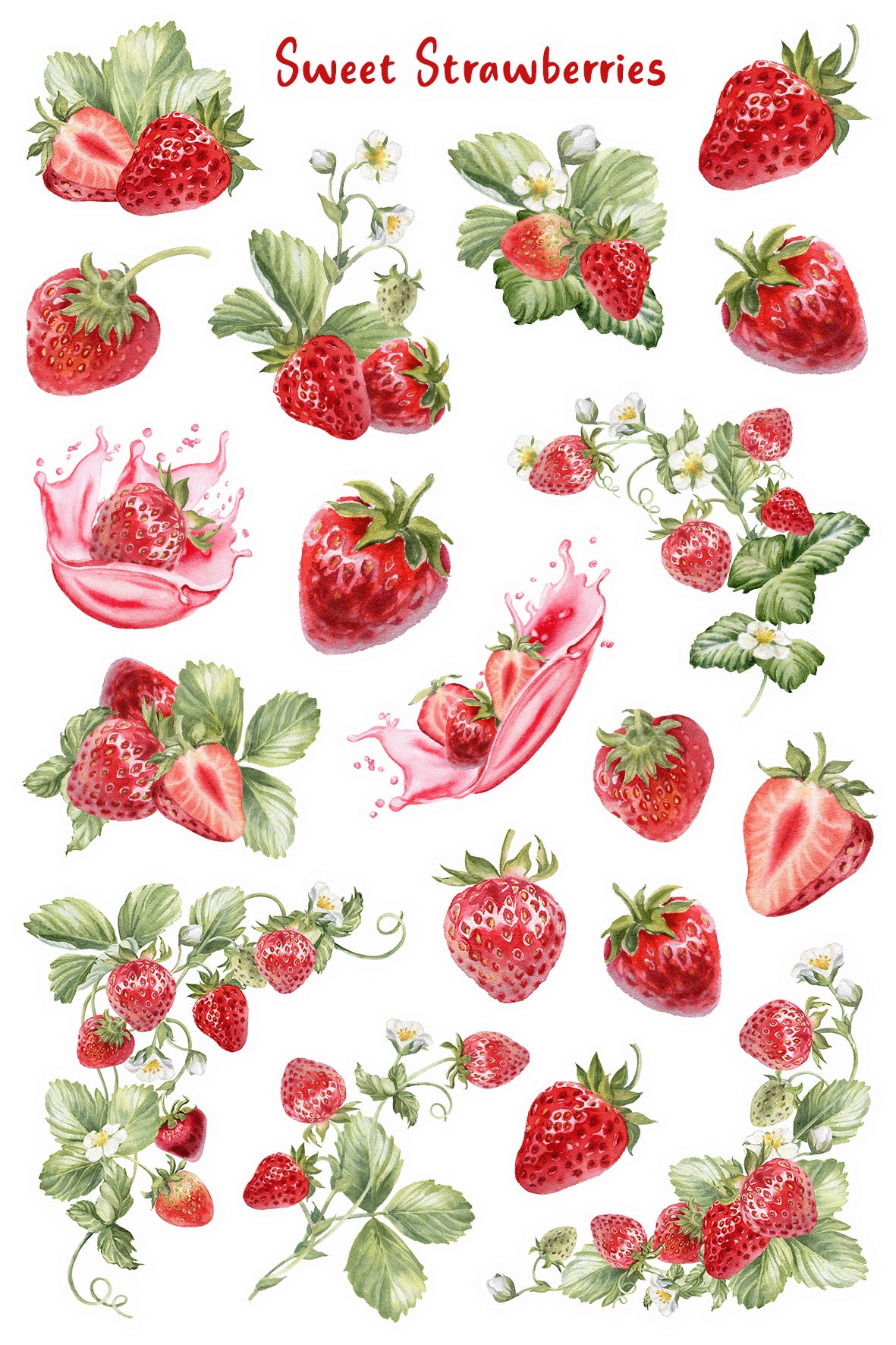 Strawberry Sticker Sheet