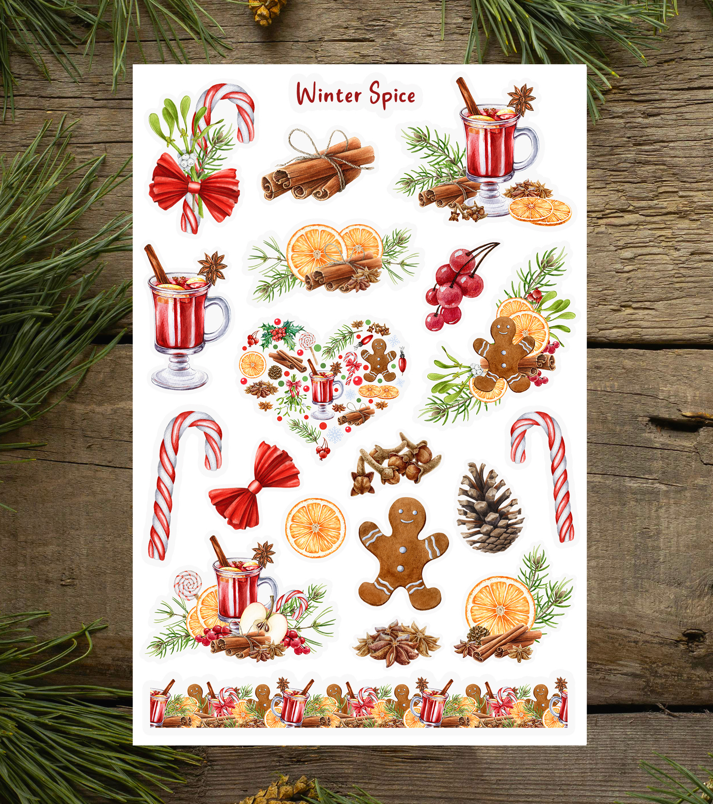 Winter Spice Sticker Sheet