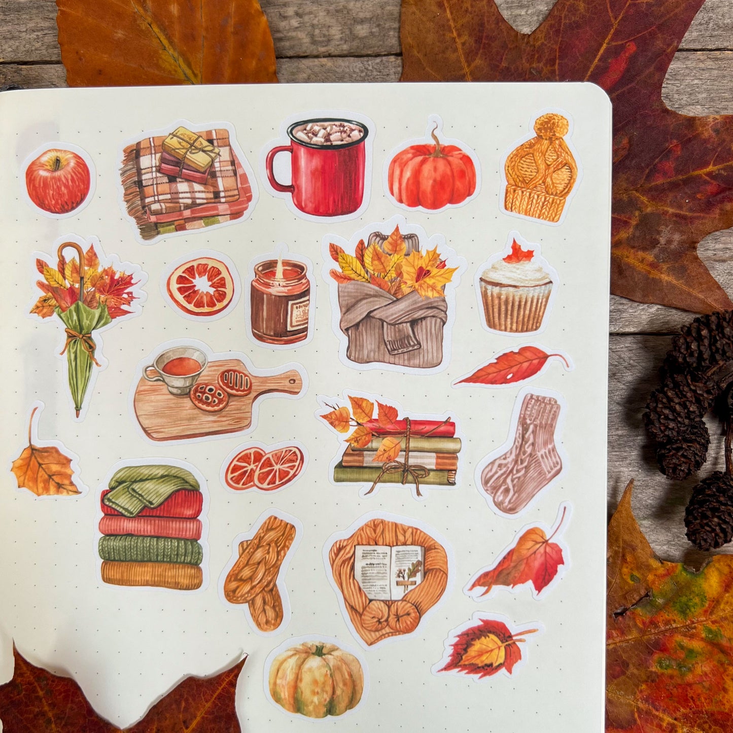 Cosy Autumn Mood Sticker Sheet