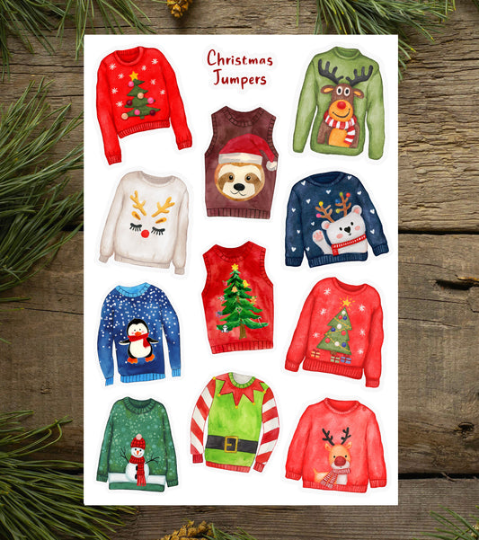 Christmas Jumper Sticker Sheet