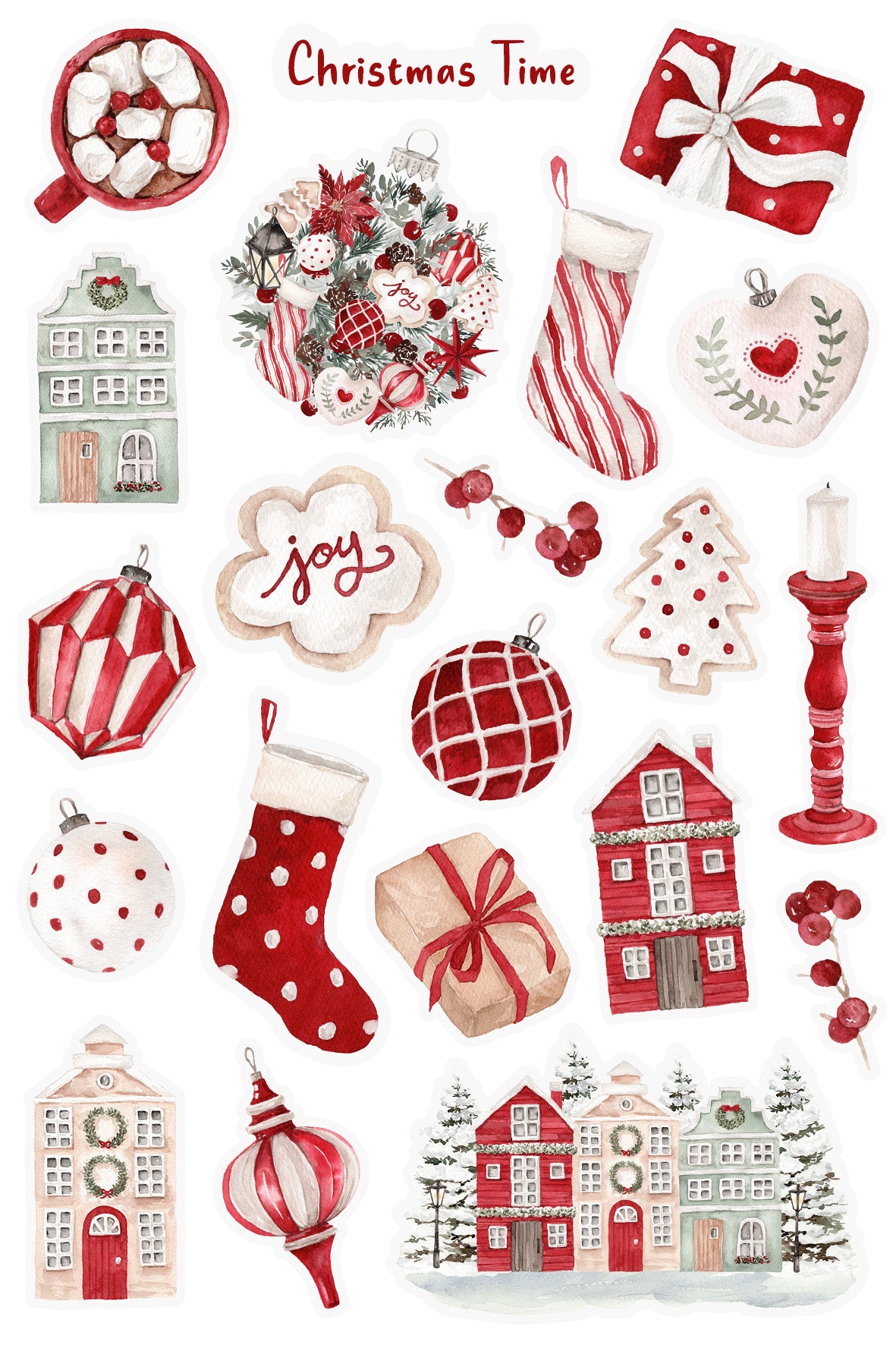 Christmas Time Sticker Sheet