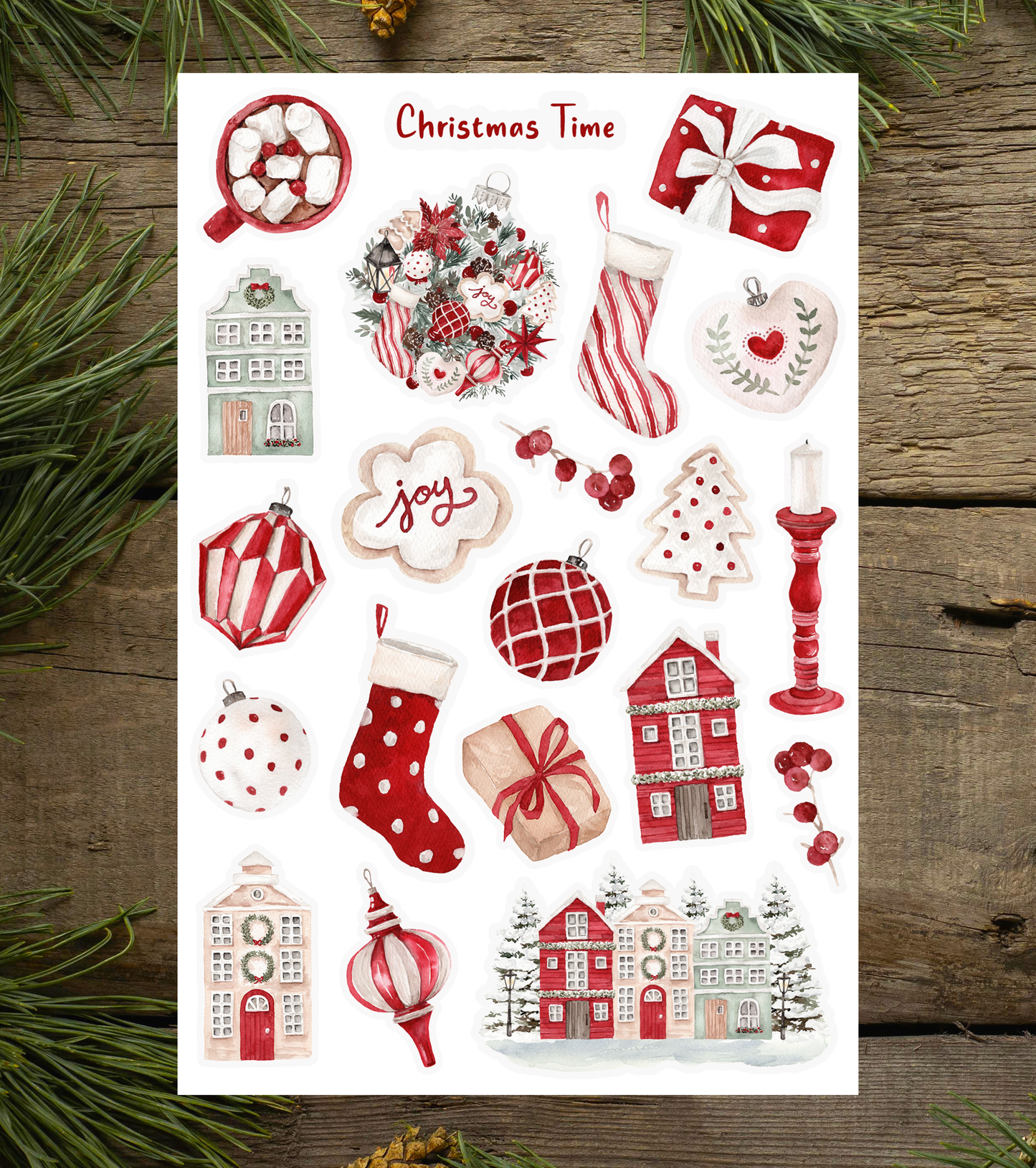 Christmas Time Sticker Sheet