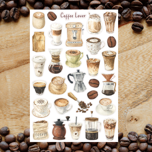 Coffee Lover Sticker Sheet