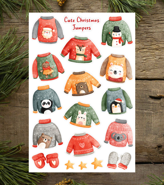Christmas Jumper Sticker Sheet