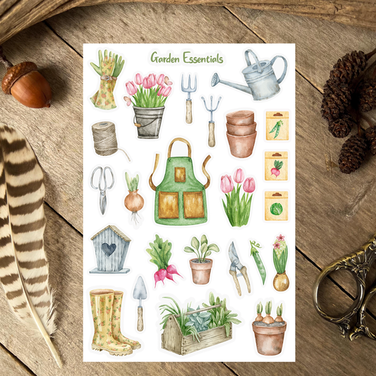 Gardening Essentials Sticker Sheet