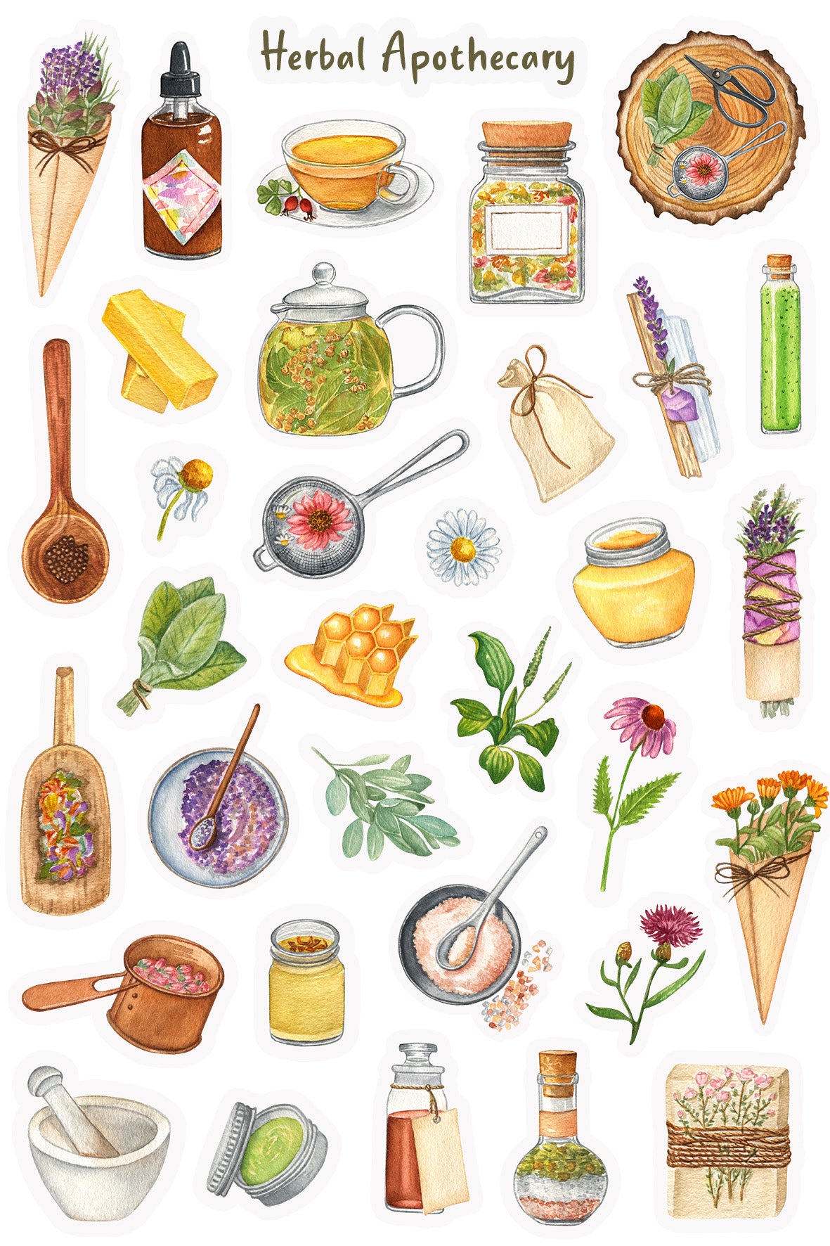 Herbal Apothecary Sticker Sheet