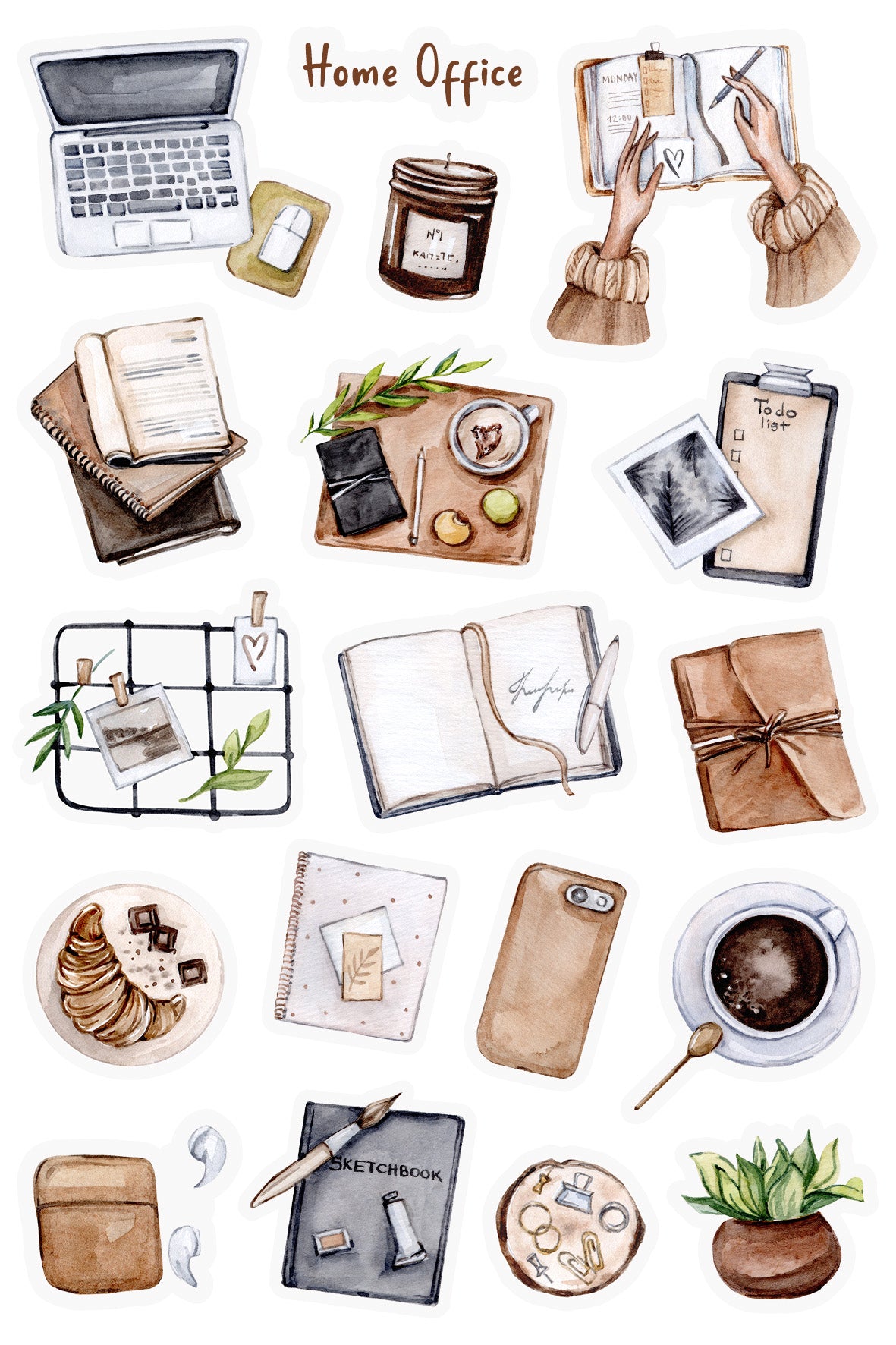 Home Office Sticker Sheet