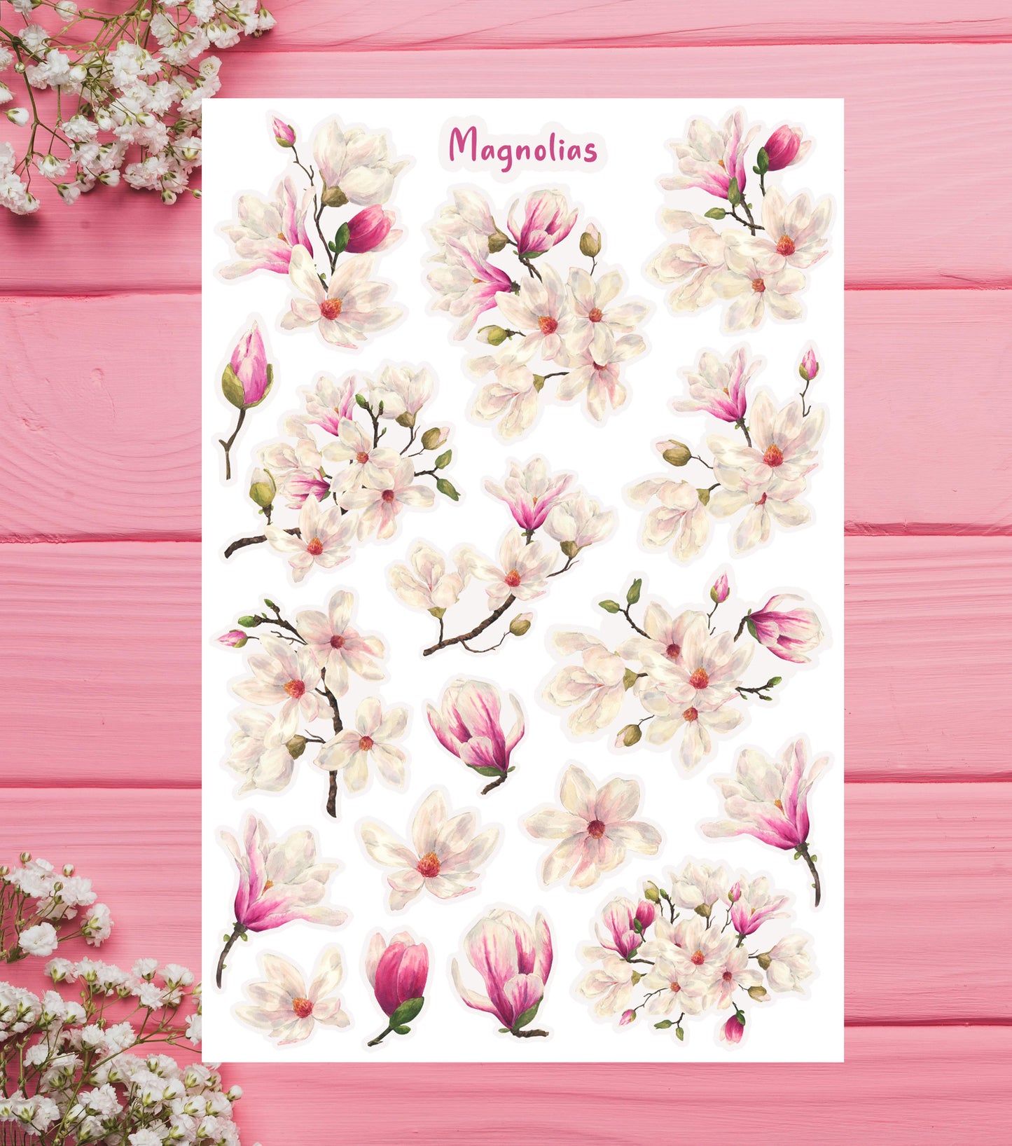 Magnolias Sticker Sheet