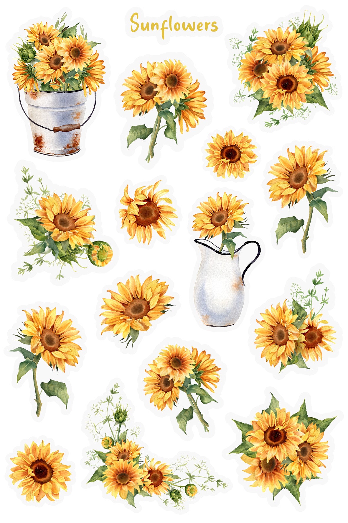 Sunflower Sticker Sheet